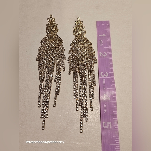 Large Dangle Earrings - Picture 3 of 5